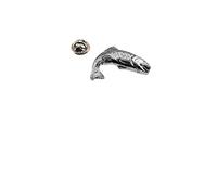 F1 TROUT on a Pin Badge made of fine English pewter Posted by Created By Jake