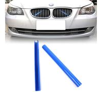 F10 Grille Insert Stripes Replace Trim,for 2010-2016 BMW 5 Series F10 F11 F18 F45 F12 F13 F01 F02 F48,V-Brace Wrap Covers Blue Grill Stripes Front Grill Insert Trims Stripes (Blue)