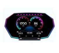 F11 Car HUD Head Up Display Speedometer,OBD GPS Dual System Digital Incline Accelerometer Split Bracket 360° Rotation for Vehicles After 2008