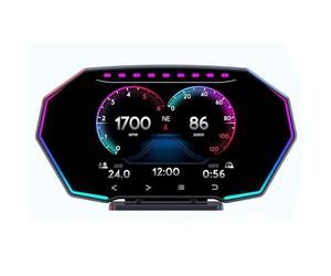 F11 Car HUD Head Up Display Speedometer,OBD GPS Dual System Digital Incline Accelerometer Split Bracket 360° Rotation for Vehicles After 2008