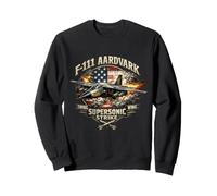 F111 Aardvark Swing Wing Supersonic Strike Jet Sweatshirt