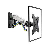 F120 17-27" Aluminum GS Gas Spring 360 Rotate Full Motion TV Wall Mount Bracket Lcd Monitor Wall Mount Stand Screen Holder,With 1x Usb3.0 Cable