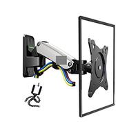 F120 17-27" Aluminum GS Gas Spring 360 Rotate Full Motion TV Wall Mount Bracket Lcd Monitor Wall Mount Stand Screen Holder,With Phone Mount