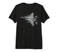 F15 Strike Eagle Military Aviation Combat Aircraft Design Premium T-Shirt