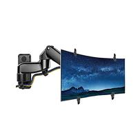 F150FP 2-7kg 75x75 100x100 aluminum Gas spring 360 rotate tv WALL bracket dual arm 17"-27" lcd monitor stand mount no hole,BLACK