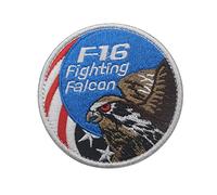F16 Fighting Falcon Patch Applikation Ornament Inspirierende Stickerei Falcon Patch Aufnähen,Aufbügeln DIY Dekorationen für Kleidung, Rucksack, Mantel Mini Dekoration Geschenk für Kinder Männer Frauen