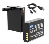 F1TP 2Pcs Replacement LP-E10D 1050mAh USB-C Fast Charging Rechargeable Battery Compatible with Canon EOS Rebel T100 T3 T7 T6 T5 4000D 1200D 2000D 1500D Cameras