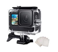 F1TP 60M 196Ft Waterproof Housing Case for Go Pro Hero 13 12 11 10 9 Black, Underwater Dive Housing Protective Shell with Action Camera Accessories