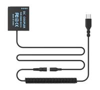 F1TP DMW-BLE9 BLG10 Dummy battery DMW-DCC11 DC Coupler USB-C Power Adapter Compatible with Panasonic Lumix DMC-GX7 Mark ii,GF3/5/6 GX7 GX9 GX80 GX85CGK GX85K LX100 ZS60 ZS110 ZS100 TZ85 TZ100