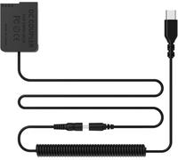 F1TP DMW-DCC8 DC Coupler DMW-AC10 DMW-BLC12 DMW-AC8 Dummy Battery Kit with USB-C Cable for Panasonic Lumix DMC-GH2 G5 G6 G7 G80 G81 G85 G5X GX8 FZ300 FZ1000 FZ2500 DC-G90 G95 G99 Camera (DCC8)