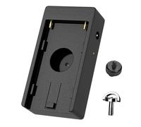F1TP NP F Battery Plate,NP-F Battery Adapter Plate for DSLR Mirrorless Cameras, with LED Power Indicators, 1/4" Screw Hole Compatible with NP F550, NP F970, NP F770 Battery (NP F V1.0)