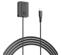F1TP USB-C PD to NP-FW50 ZV-E10 Dummy Battery Continuous Power Adapter for Sony ZV-E10, A3000, A5000, A5100, A6000, A6100, A6300, A6400, A6500, A7, A7II, A7S, A7SII, RX10 II IV Cameras