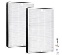 F2 True HEPA Filter Replacement Compatible with Filtrete Room Air Purifier FAP-C02WA-G2, FAP-C03BA-G2, FAP-T03BA-G2, 2 Packs