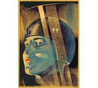 F2 Vintage Fritz Lang's Film 1926 Metropolis Movie Art Poster Re-Print - A2+ (610 x 432mm) 24" x 17"