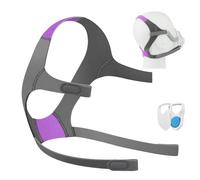 F20 / N20 Sleep Headgear Replacement Strap, Four-Point Textile Gear with Side Fastening Tabs for Home Backup and Rest Use Sleep Headgear Strap Textile Gear Padded Zones Side Tabs Harness