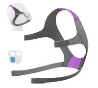 F20 / N20 Sleep Headgear Replacement Strap, Four-Point Textile Gear with Side Fastening Tabs for Home Backup and Rest Use Sleep Headgear Strap Textile Gear Padded Zones Side Tabs Harness