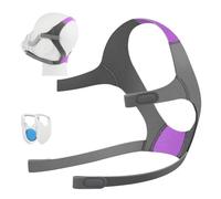 F20 / N20 Sleep Headgear Strap, Four-Point Replacement with Soft Textile Build for Adult Rest Setups Sleep Headgear Strap Textile Gear Padded Zones Side Tabs Wraparound Harness Home Aid
