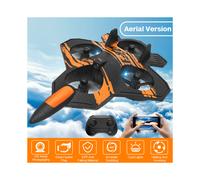 (F22 Orange Camera) RC Plane 2.4G 4KHD Camera Four-motor Fighter EPP Foam Fall Resistance Trick Flight Easy To Control B21