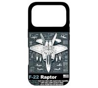 F22 Raptor Fighter Jet Blueprint Technical Drawing & Specs Case for iPhone 17 Pro