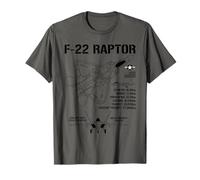 F22 Raptor Fighter Jet Specs Military Airplane F22 Raptor T-Shirt
