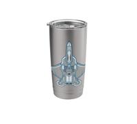 F22 Raptor Stealth Fighter Jet Airplane Aircraft Design Gift Stainless Steel Insulated Tumbler