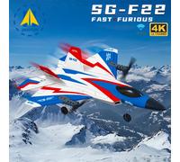 F22 RC Foam Plane 4 Channels 6G Auto Stabilization with 4K Camera Stunt Remote Control Airplanes Aircraft Toys for Children BM16 F22 with 4K