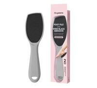 F3 Systems, Wide Emery, Double-Sided Pedicure Tool, Colossal Foot File for Men & Women, Effective for Cracked Heel, Callus Remover, Foot Scrubber, Professional, (Gray)