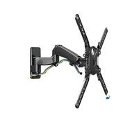 F300 F500 Full Motion Monitor Arm Wall Mount, Adjustable Gas Spring Support for 24"-60" LCD LED TVs, Ideal for 24-35" TVs, Space-Saving Design