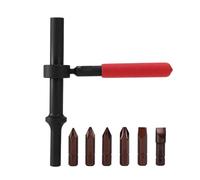 F3369 Air Impact Screw Remover, 6-Piece Diamond Steel Slotted & Phillips Bits Easy to Use