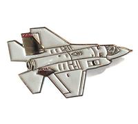 F35 Lightning Stealth Multirole USAF & RAF Fighter Military Metal Aircraft Badge