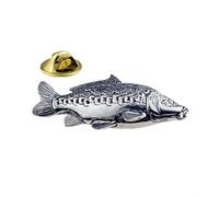F36 Mirror Carp Fish Fishing Pewter Lapel Pin Badge XTSPBF36