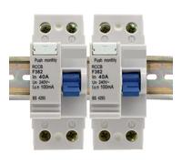 F362 Residual Current Circuit Breaker 6A 10A 16A 20A 25A 32A 40A 63A 240VAC 100mA 2P Leakage Protection NWPNLXEA(6A)