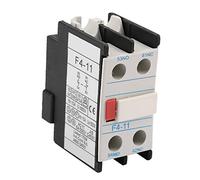 F4-11 Auxiliary Contact Block, 1NO 1NC Industrial Control Relay with 10 Current for AC Contactor, Front Mount Switching Module