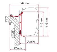 Fiamma Adapter Hymer Van B2 350cm for F45 F70 Awning Bracket 98655-244