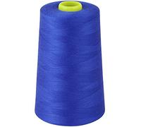F4D OVERLOCKING THREAD - OVERLOCKER THREAD - POLYESTER THREAD - INDUSTRIAL SEWING THREAD - 4 X 5000 YARD SPOOLS - LARGE COLOUR SELECTION (Royal Blue)