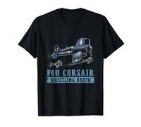 F4U Corsair WW2 Fighter Aircraft Whistling Death Military T-Shirt