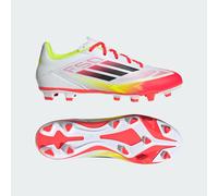 adidas Unisex F50 Club Football Boots FG/MG, Cloud White/Core Black/Solar Yellow, 9.5 UK