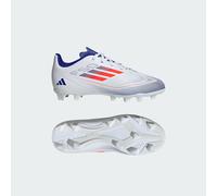 Boy's ADIDAS Juniors F50 Club FxG Football Boots (White/Red/Blue) - Size: K2