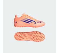 adidas Kids F50 Club Childrens Astro Turf Football Boots Orange/Blue 1 UK Child