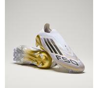 adidas F50.1 Laceless Mens Firm Ground Football Boots White/Black/Gold 6 UK