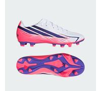 adidas Unisex F50 Hyperfast Club Firm Ground/Multi Ground Football Boots Shoes, FTWR White/Solar Purple/Solar Turbo, 10 UK