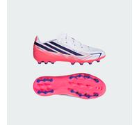 adidas Unisex Kids F50 Hyperfast League Artificial Ground Football Boots Kids Shoes, FTWR White/Solar Purple/Solar Turbo, 4.5 UK