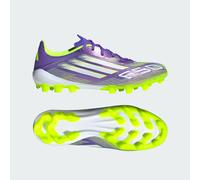 adidas Unisex F50 League Artificial Ground Football Boots, Purple Rush/Cloud White/Lucid Lemon, 10.5 UK