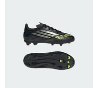adidas F50 League Firm Multi Ground Football Boots Kids, Core Black/Iron Metallic/Lucid Lemon, 13 UK Child