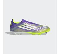 F50 League Laceless Firm Ground Boots Adult - Purple/yellow