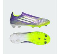 adidas Unisex F50 League Laceless Firm Ground Football Boots, Purple Rush/Cloud White/Lucid Lemon, 7.5 UK