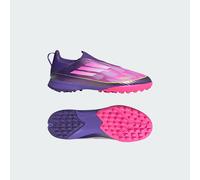 adidas F50 LEAGUE Laceless Turf Football Boots Kids, Textile Upper, Purple