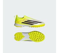 adidas Unisex Kids F50 League Laceless Turf Football Shoes Kids, Team Solar Yellow 2/core Black/Lucid red, 5 UK