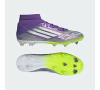 adidas Unisex F50 League Mid Firm Multi Ground Football Boots, Purple Rush/Cloud White/Lucid Lemon, 5.5 UK