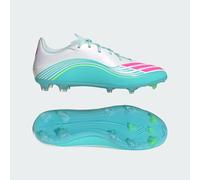 adidas Unisex F50 Messi League Firm Ground/Multi Ground Football Boots, FTWR White/Lucid Pink/Flash Aqua, 13 UK